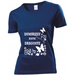 Tricou bleumarin femei, Dumnezeu este dragoste!